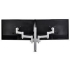 Atdec AWMS-2-4640-F-S Dual Monitor Swing Arm Solution - 460mm Articulating Arms - 400mm Post - F Clamp - Silver
